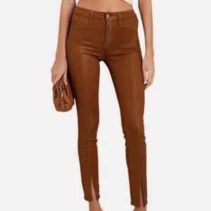 L'AGENCE JYOTHI High Rise Pants Size 23 In Cognac Very Gently Used No Fkaws